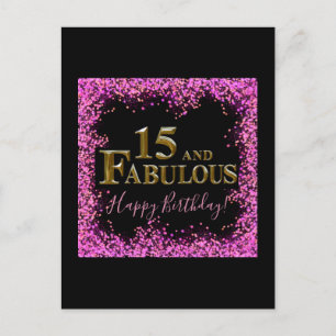 Carte Postale Anniversaire 15 ans