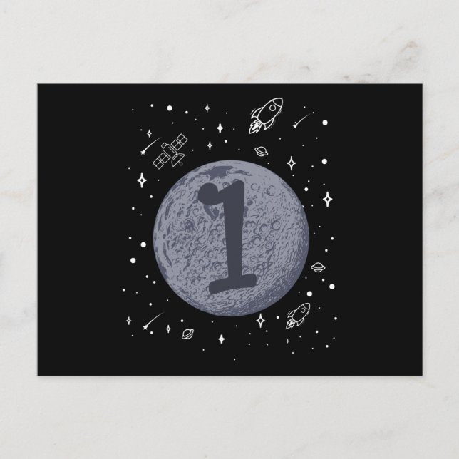 Carte Postale ANNIVERSAIRE 1 1er Anniversaire Enfant 1 an (Devant)