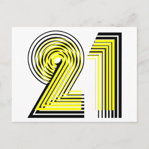 Carte Postale Anniversaire 21 ans