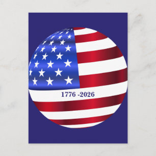 Carte Postale Anniversaire 250 ans d'Amérique 1776-2026