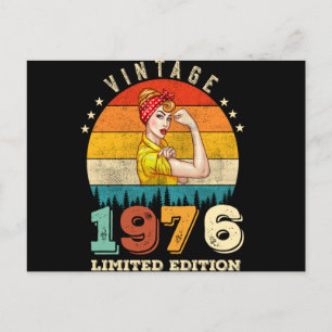 Carte Postale Anniversaire 49 Ans 1976 Vintage Anniversaire 49e 