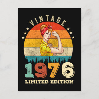 Carte Postale Anniversaire 49 Ans 1976 Vintage Anniversaire 49e