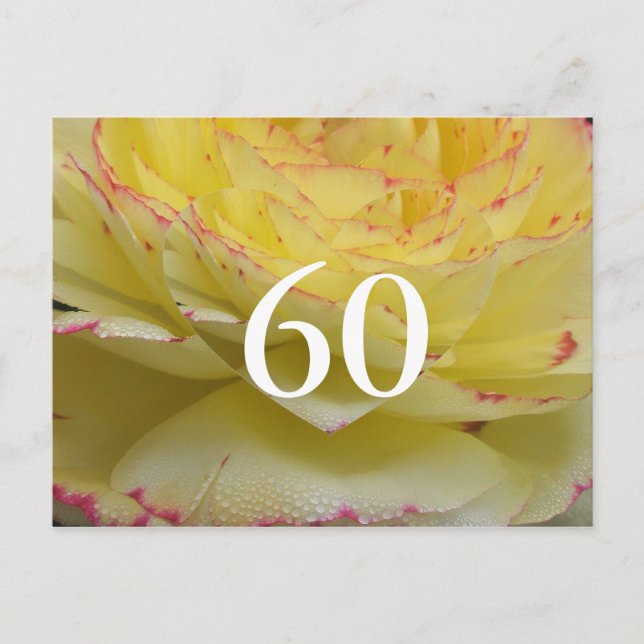 Carte Postale Anniversaire 60 ans (Devant)