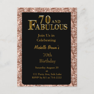 Carte Postale Anniversaire 70 ans