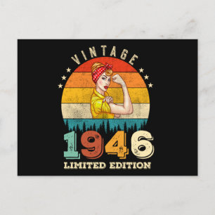 Carte Postale Anniversaire 79 Ans 1946 Vintage Anniversaire 79e 