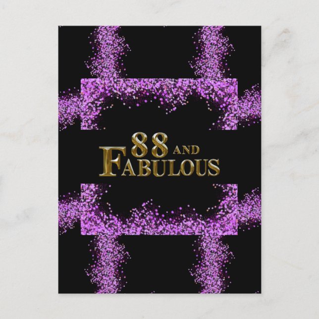 Carte Postale Anniversaire 88 ans (Devant)