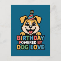 Anniversaire alimenté par l'amour des chiens Desig