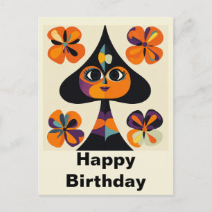 Carte Postale Anniversaire Amusant Fantaisiste