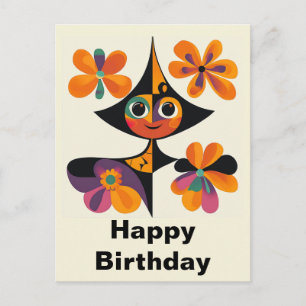 Carte Postale Anniversaire Amusant Fantaisiste