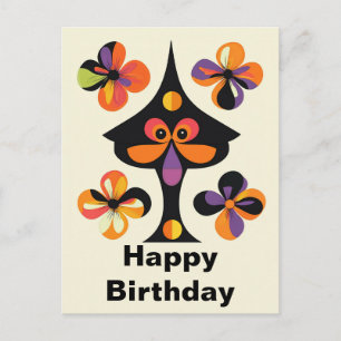 Carte Postale Anniversaire Amusant Fantaisiste