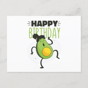 CARTE POSTALE ANNIVERSAIRE AVOCADO