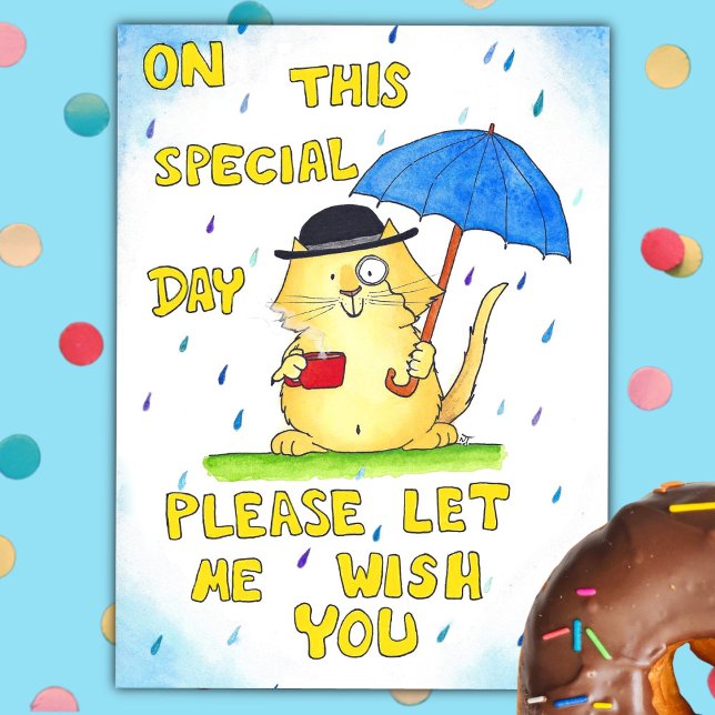 Carte postale ANNIVERSAIRE BRITANNIQUE par Nicole  (Créateur téléchargé)