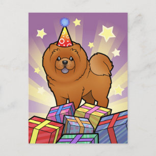 Carte Postale Anniversaire Chow Chow