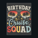 Carte Postale Anniversaire Croisière Groupe Famille Correspondan<br><div class="desc">Anniversaire Croisière Escouade Groupe de vacances Famille Correspondance Design Cadeau Carte Postale Standard Collection Classique.</div>