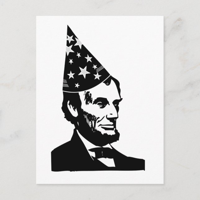 Carte Postale Anniversaire d'Abraham Lincoln (Devant)