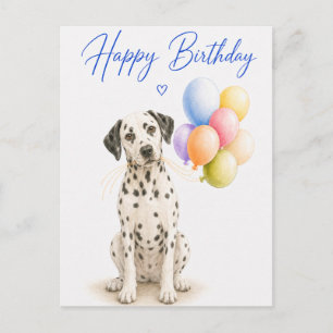 Carte Postale Anniversaire Dalmatien