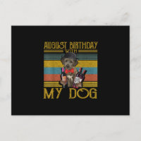 Anniversaire d'août avec mon chien Irish Wolfhound