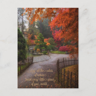 Carte postale Anniversaire d'automne