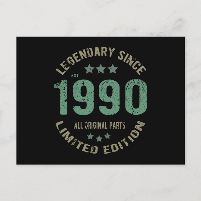 Carte Postale anniversaire de 35 ans 1990 Légende 35e anniversai (Devant)