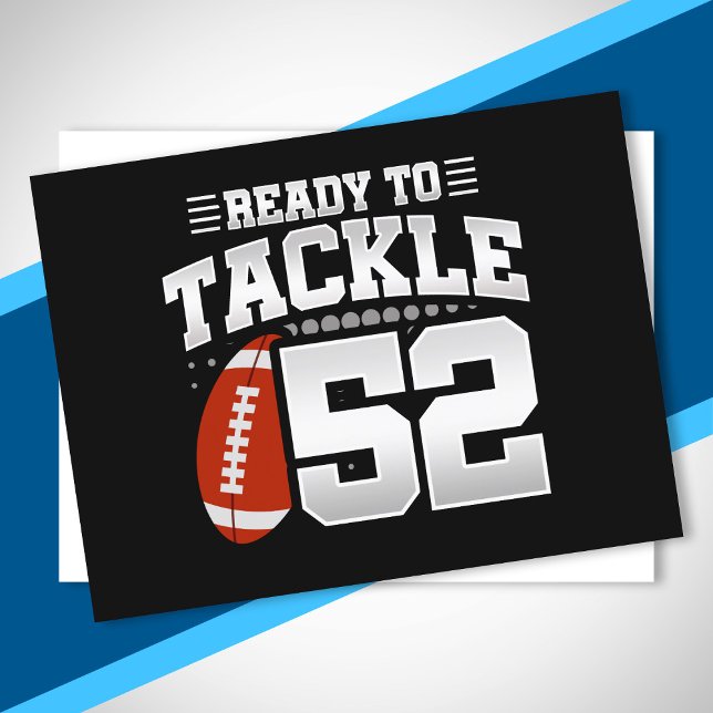 Carte Postale Anniversaire de 52 ans S'attaquer à 52 ans Anniver (Créateur téléchargé)