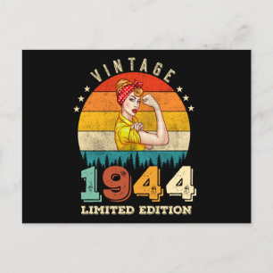 Carte Postale anniversaire de 78 ans 1944 Vintage 78e anniversai