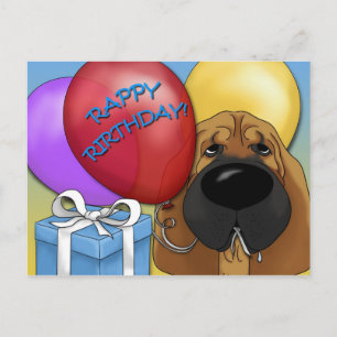Carte postale Anniversaire de Bloodhound