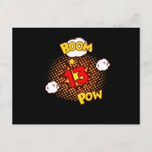 Carte Postale ANNIVERSAIRE DE COMIC 13 13e Anniversaire 13 Ans C