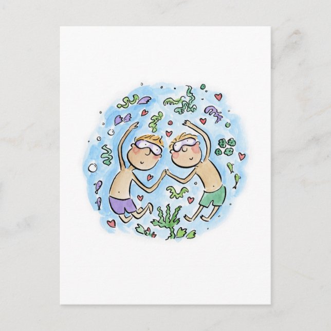 Carte Postale Anniversaire de corail (Devant)