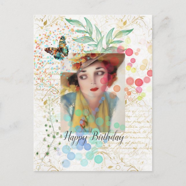 Carte Postale Anniversaire de Cowgirl Blossom (Devant)