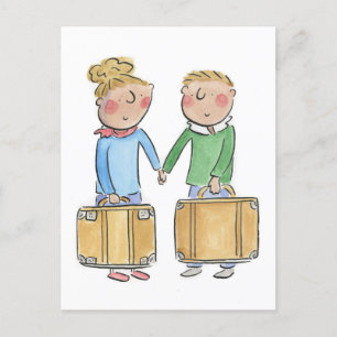 Carte Postale Anniversaire de cuir