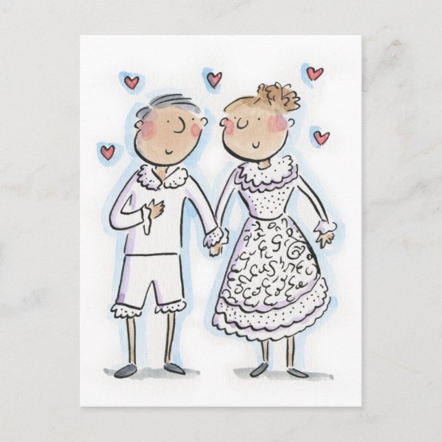 Carte Postale Anniversaire de dentelle (Devant)