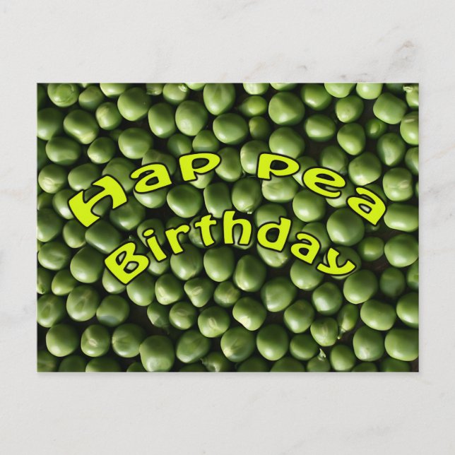 Carte Postale Anniversaire de Hap Pea (Devant)