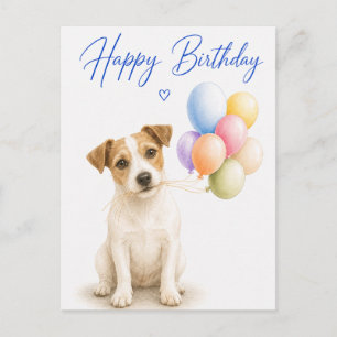 Carte Postale Anniversaire de Jack Russell