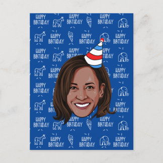 Carte Postale Anniversaire de KAMALA HARRIS