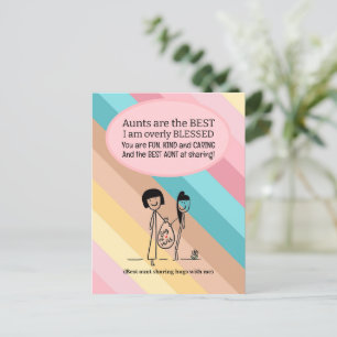 Carte Postale Anniversaire de la meilleure tante