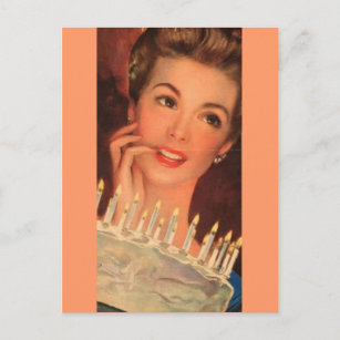 Cartes Vintage Femme D Anniversaire Zazzle Fr