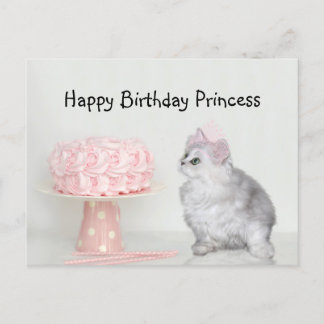 Carte Postale Anniversaire de la princesse minou
