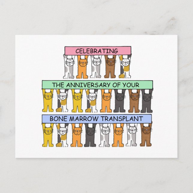 Carte Postale Anniversaire de la transplantation de la moelle os (Devant)