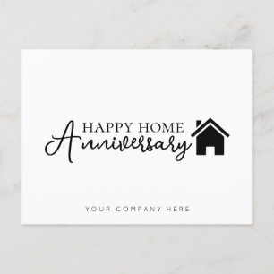 Carte Postale Anniversaire de Maison Heureuse Professionnel Immo