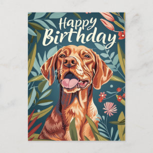 Carte Postale Anniversaire de Vizsla
