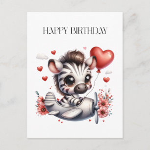 Carte Postale Anniversaire de Zebra Pilot