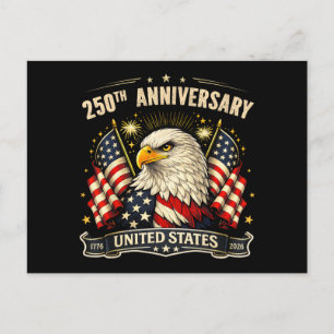 Carte Postale Anniversaire des 250 ans d'indépendance des États-