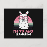 Anniversaire des 73 ans Llamazing Lama 73 ans Cade