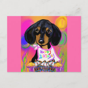 Carte Postale Anniversaire Doxie