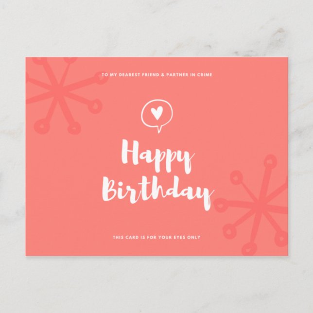 Carte Postale Anniversaire drôle (Devant)