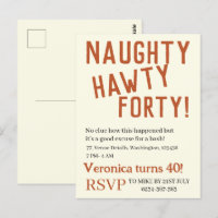 Anniversaire drôle de quarante ans naughty hawty p
