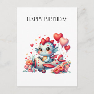 Carte Postale Anniversaire du pilote de dragon
