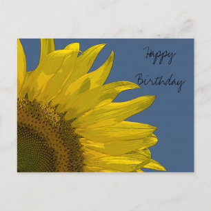 Carte Postale Anniversaire du tournesol
