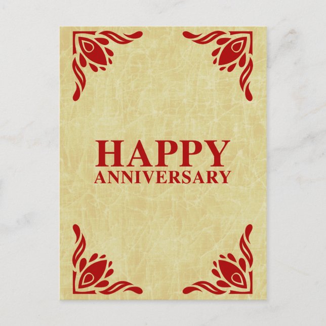 Carte Postale anniversaire heureux (Devant)