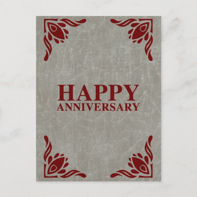 Carte Postale anniversaire heureux (Devant)